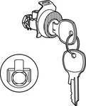 Prime-line Nickel Steel Clockwise Mailbox Cylinder For Auth Electric 2. Fixed Price $13.65.