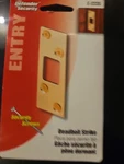 Defender Prime-line E-2235 Security Deadbolt Strike Plate Brass Finish. Fixed Price $8.00.