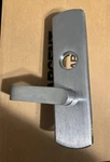 Von Duprin Brushed Silver Metal Lever Lock Door Handle Side Mount Mechanism. Fixed Price $100.00.