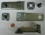 Stanley #911-4.5" Safety Hasp, Steel, Zinc-plated. Fixed Price $6.95.