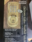 Electronic Keyless Deadbolt System - Anaconda, Push Button Security. Fixed Price $28.00.