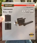 Defiant Tonebridge Single Cylinder Combo Pack Matte Black 1009 429 124. Fixed Price $21.95.