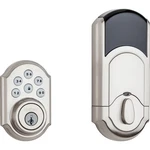 Kwikset 910 Smartcode Electronic Deadbolt, Satin Nickel Trl Zw 15 Smt. Fixed Price $150.00.