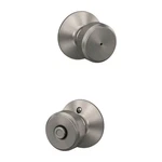 Schlage F40 Bwe 619 Bowery Privacy Bed/bath Door Knob - Satin Nickel. Fixed Price $9.99.