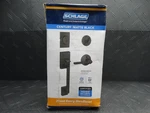 Schlage Century Matte Black Single Cylinder Door Handleset With Latitude. Fixed Price $99.99.