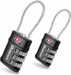 2 Pack Tsa Approved Luggage Locks, Combination Travel Cable Lock, 3-DIGIT Waterp. Fixed Price $12.21.