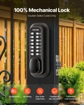 Vevor Mechanical Keyless Door Lock, 4-7 Digit Push Button Keypad, Oil Bronze. Fixed Price $58.99.