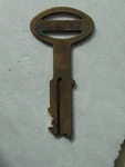 Vintage Airteq Brass Prison Jail Cell Door Key - 140. Fixed Price $50.00.