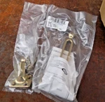 Box Of 5, Ives 482 B3 Door Guard, Bright Polished Brass Nos Ship Free Usa 103575. Fixed Price $21.00.