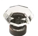 4 X Traditional Classics Inch Geometric Cabinet Knob - Crystal Oil Rubbed Bronze. Fixed Price $29.88.