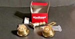 1 Kwikset #96650-008 Double Cylinder Deadbolt Polished Brass. Fixed Price $14.95.