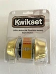 Kwikset 665 Antique Brass Double Cylinder Deadbolt. Fixed Price $18.45.