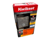 Kwikset Downtown Satin Nickel Square One-cylinder Deadbolt W/ Smartkey Security. Fixed Price $26.89.