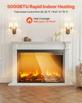 Vevor 40IN Electric Fireplace Insert Wall Recessed Heater 750W 1500W Remote. Fixed Price $227.99.