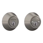 Schlage Satin Nickel Double Cylinder Deadbolt UD62 V 619. Fixed Price $22.99.