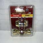 Kwikset Security Keyed Entry Door Knob Deadbolt Gold 1 Solid Core. Fixed Price $19.97.