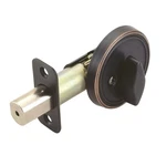 Oil Rubbed Bronze Keyed Deadbolt With Twist-knob Interior For Enhanced Security. Fixed Price $17.96.