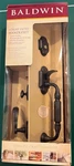 Baldwin Canterbury Front Door Lock Set Venetian Bronze Finish - New Box. Fixed Price $200.00.