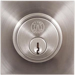 Grade 3 Contemporary Square Deadbolt, Kw Keyway, Satin Nickel By Stone Harbor. Fixed Price $67.20.