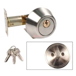 New Dead Bolt Single Cylinder Polished Door Lock With 3 Keys Home Gate Us Ship. Fixed Price $11.98.