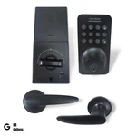 Ulecoce U18 Keyless Entry Door Lock Deadbolt With Handle Set (black). Fixed Price $37.99.