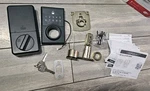 Defiant Square Touchpad Deadbolt Single Cylinder Matte Black 1009 623 198. Fixed Price $23.00.