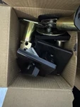 Kwikset One Sided Privacy Deadbolt Matte Black Square 2 3/8" Microban 663SQT Lot. Fixed Price $20.00.