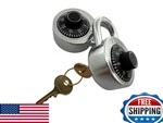Duotyga Combination Padlock With Key, 2 Pack Keyed Alike Matching. Fixed Price $52.80.