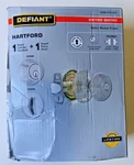 Defiant Hartford Satin Nickel Combo Pack With Single Cylinder Deadbolt 32BGX2D1B. Fixed Price $17.00.