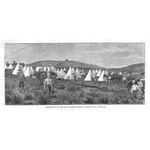 Zulu War Camp Of The First Dragoon Guards At Botha's Hill - Antique Print 1879. Fixed Price $13.58.