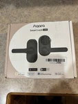 Aqara Smart Lock U300, Fingerprint Keyless Entry Door With Handle, Silver. Fixed Price $115.49.