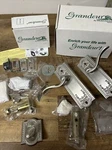 Grandeur Hardware Satin Nickel Lever Set & Deadbolt Complete Entry New. Fixed Price $229.99.