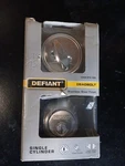 Defiant Single Cylinder Deadbolt Stainless Steel 1008974356. Fixed Price $13.00.