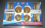 New Brinks Pack Keyed Alike Entry Knob & Deadbolt Polished Brass 2105-105. Fixed Price $50.00.