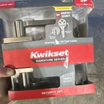 Kwikset Perth Satin Nickel Keyed Entry Smartkey Security Door Lock. Fixed Price $30.99.