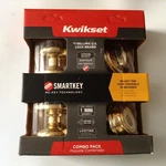 New Kwikset Combo Pack Smartkey 991J 3 Smt Cp K4 Gold. Fixed Price $39.89.