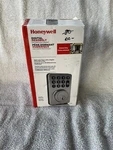 Honeywell Digital Deadbolt W/ Electronic Keypad Satin Nickel 8714009 (16). Fixed Price $30.00.