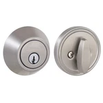 Defiant Satin Nickel Single Cylinder Deadbolt. Fixed Price $12.99.