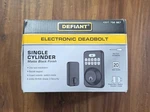 New Single Cylinder Electronic Deadbolt Door Lock Backlit Keypad Matte Black. Fixed Price $29.95.