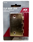 Ace Flip Door Lock, Bright Brass, # 5302195. Fixed Price $29.99.