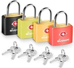 4 Pack Tsa Approved Travel Luggage Locks Small, 'yellow+black+green+red'. Fixed Price $14.84.