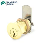 Olympus Dcn 3/4" Barrel Diameter Cam Lock 1-1/16" Cylinder Polished Brass Kd. Fixed Price $13.45.