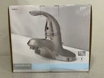 Oakbrook 4548210 Brushed Nickel Coastal Single-handle Sink Faucet W/drain. Fixed Price $60.59.