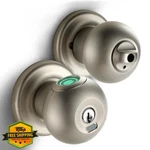 Buoan Smart Fingerprint Door Knob Lock, Keyless Biometric Entry. Fixed Price $118.99.