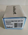 Kwikset 335 Round Privacy Bed/bath Pocket Door Lock. Fixed Price $20.00.