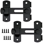Gate Latch Sliding Lock - 2 Pack Metal Barn Bolt For Outdoor Wooden Fenc.... Fixed Price $15.89.