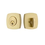 Emtek 8426US4 Single Cylinder, Urban Modern Deadbolt, Satin Brass. Fixed Price $105.19.