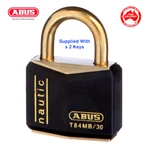 Abus Weatherproof Outdoor NAUTIC-T84MB30 30MM -brass Padlocks-free Post. Fixed Price $16.82.