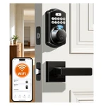 Veise VE012W-L Built-in Wi-fi Fingerprint Smart Lock With Lever Handle Set. Fixed Price $69.99.