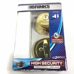 Brinks 2717-105 Single Cylinder Deadbolt Keyed One Side Polished Brass. Fixed Price $34.00.